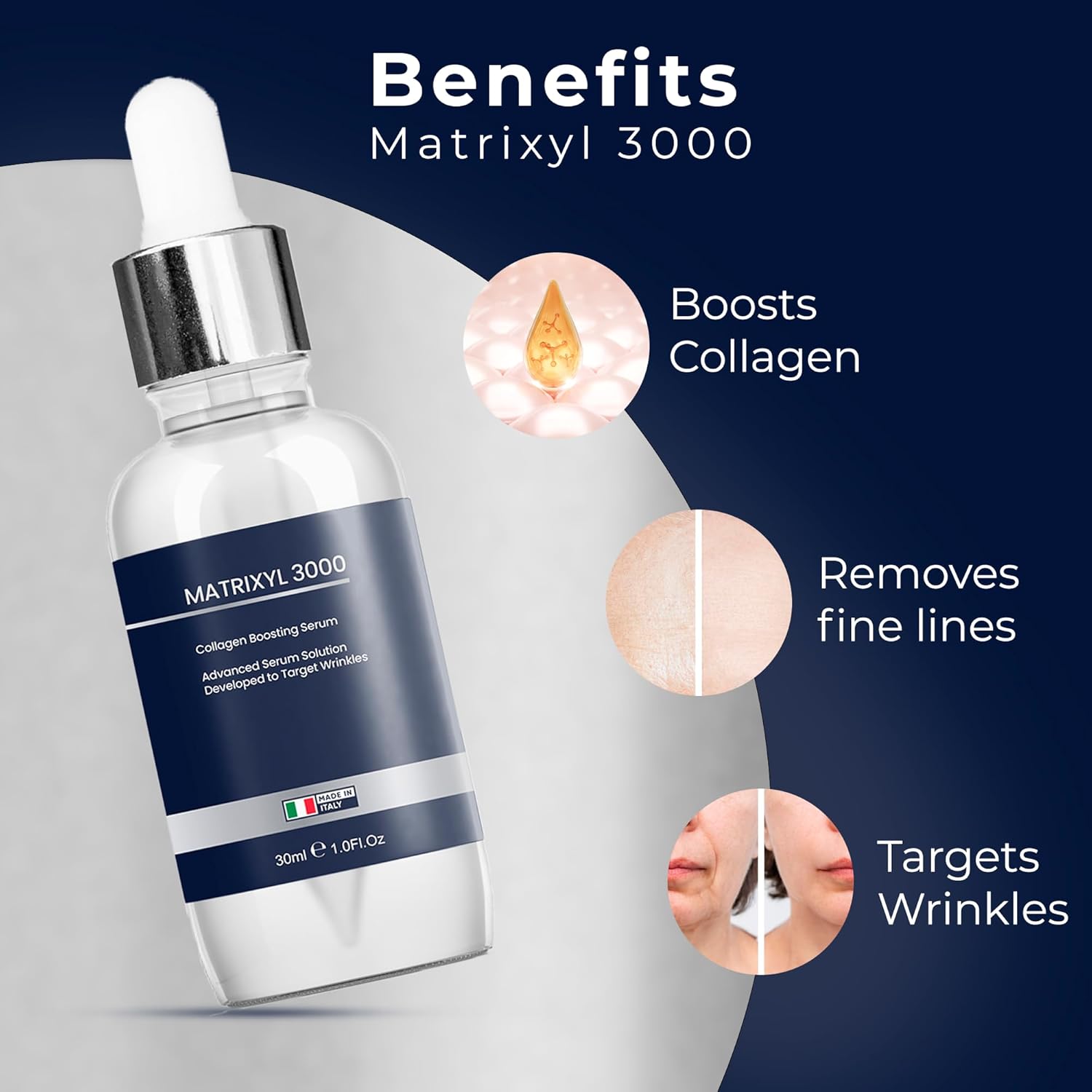 Argireline Serum, Matrixyl 3000 Serum with Hyaluronic Acid